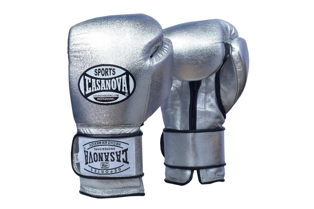 Casanova Boxing® Gloves with Velcro - Silver
