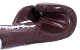 (NEW) Casanova® Boxing Professional Lace-Up Boxing Gloves - Burgundy