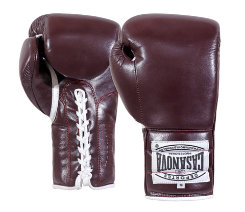 カサノヴァボクシンググローブ NEW) Casanova® Boxing Professional Lace-Up Boxing Gloves