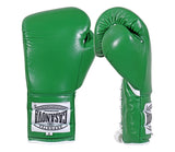 (NEW) Casanova® Boxing Professional Lace-Up Boxing Gloves - Green
