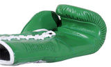 (NEW) Casanova® Boxing Professional Lace-Up Boxing Gloves - Green