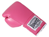 (NEW) Casanova® Boxing Professional Lace-Up Boxing Gloves - Pink
