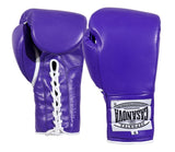 (NEW) Casanova® Boxing Professional Lace-Up Boxing Gloves - Purple