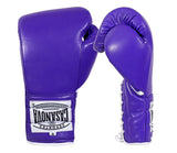 (NEW) Casanova® Boxing Professional Lace-Up Boxing Gloves - Purple