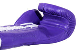 (NEW) Casanova® Boxing Professional Lace-Up Boxing Gloves - Purple