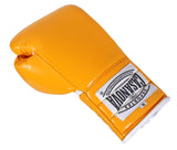 (NEW) Casanova® Boxing Professional Lace-Up Boxing Gloves - Yellow