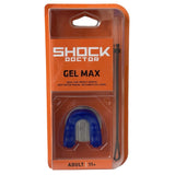 Shock Doctor Classic Gel Max Blue Mouthguard w/ Tether (Adult 11+) - Moldable To Mouth