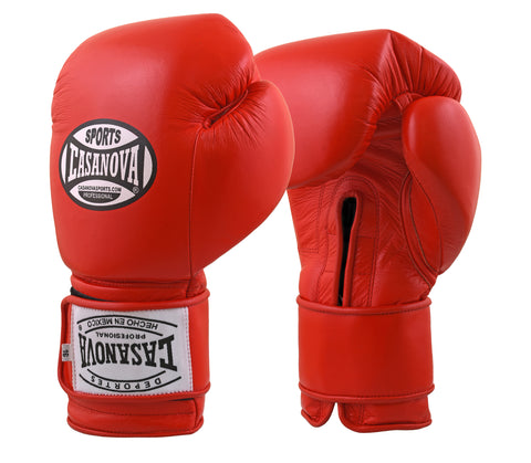Casanova Boxing® Hook & Loop Training Gloves - Red