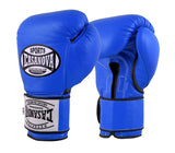 Casanova Boxing® Professional Hook & Loop Training Fight Gloves - Blue
